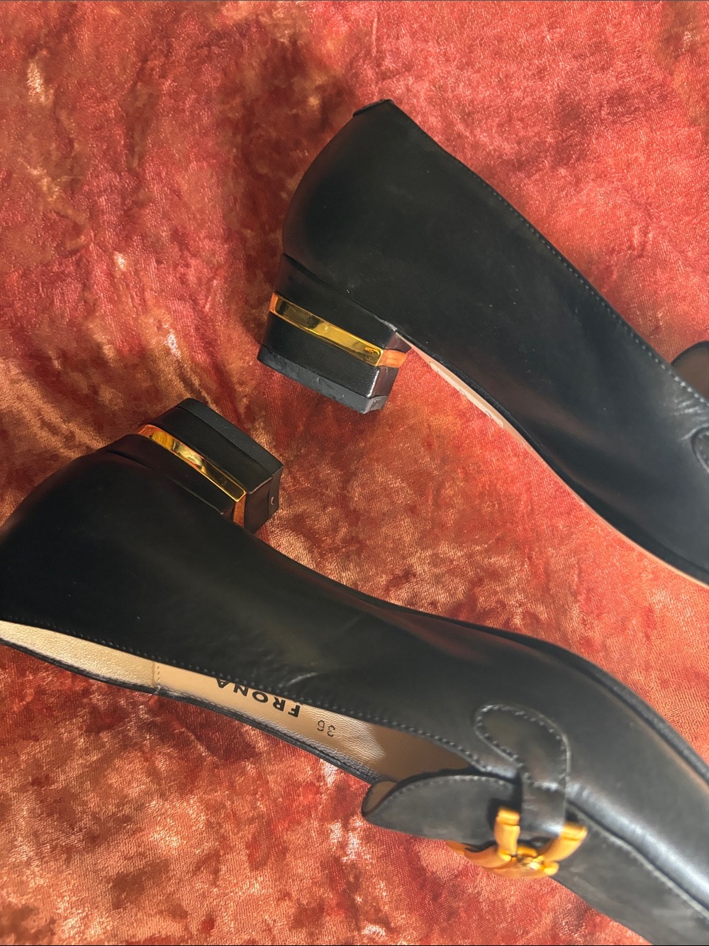 Bally Black Leather & Suede Loafers with Gold Hardware - Picture 2 of 5